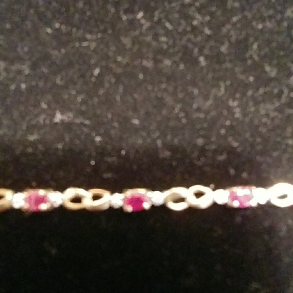 Garnet Tennis bracelet